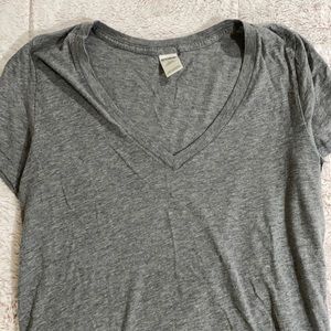 Gray grey pink tee